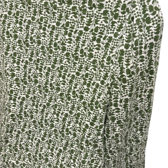 BODEN Women’s Isla Long Sleeve Jersey Shirt Blouse Green and White Size 10 - Picture 8 of 11